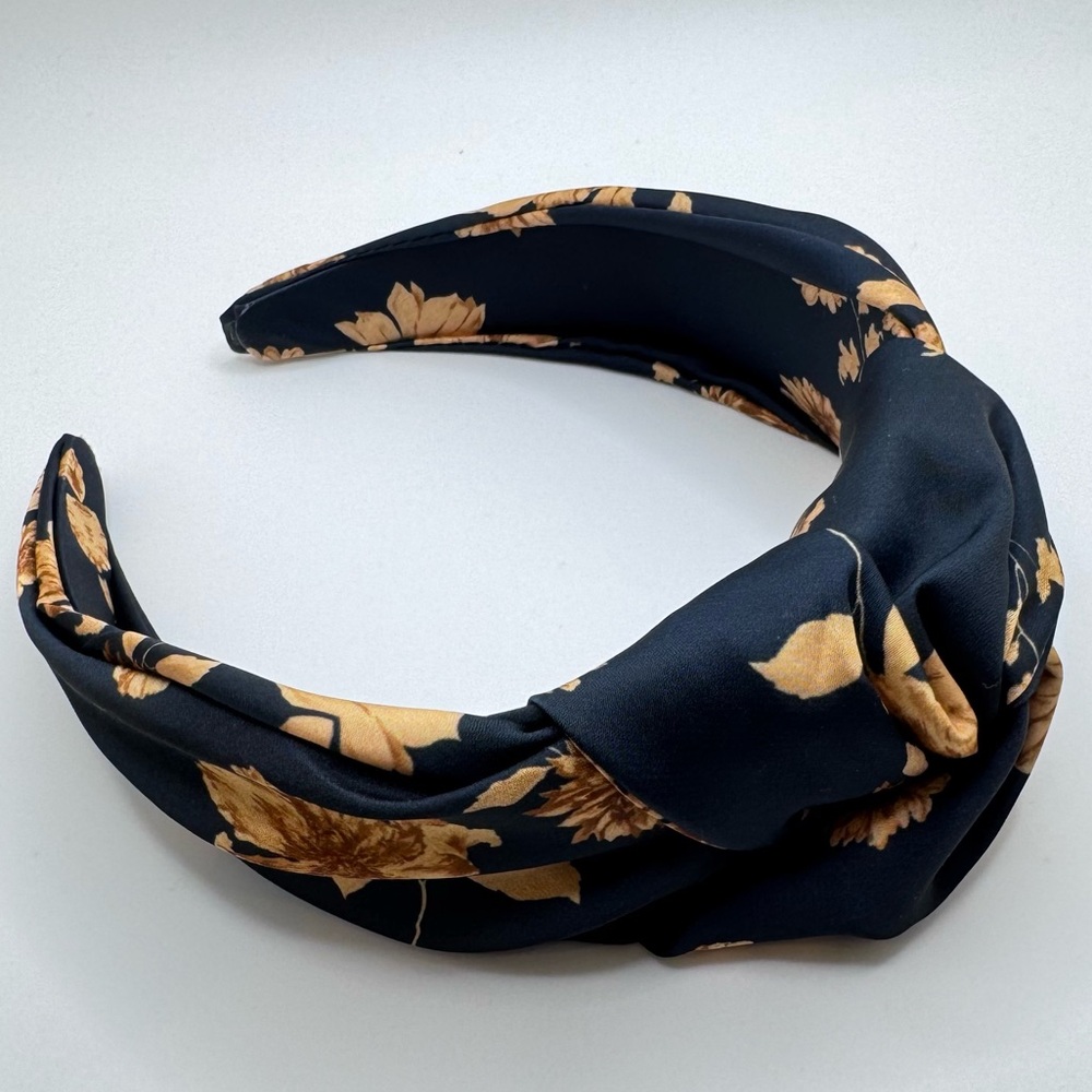 Navy And Gold high quality knotted headband - New - Picture 6 of 6